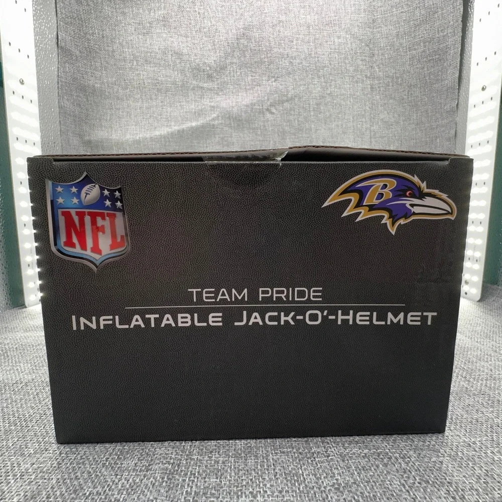 Baltimore Ravens 4' Inflatable Jack-O'-Helmet NFL Purple Black Halloween NEW